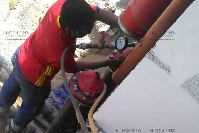 Pressure Testing Project at Dubai | Hi Tech Pipes UAE