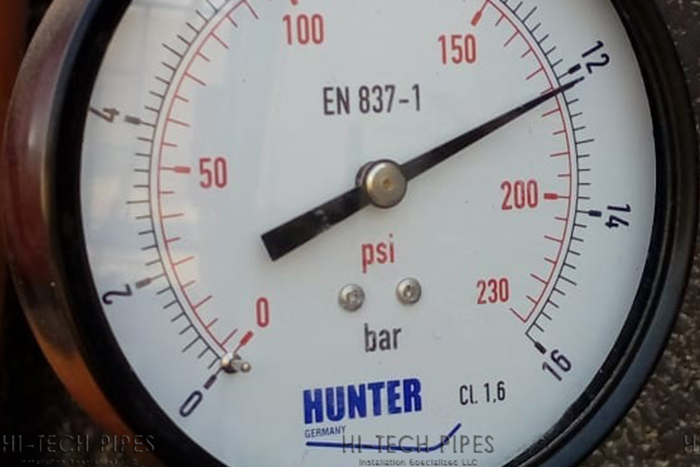 Pressure Testing Project at Dubai | Hi Tech Pipes UAE